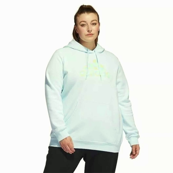 adidas Tops - NWT adidas Women's Almost Blue Logo Hoodie